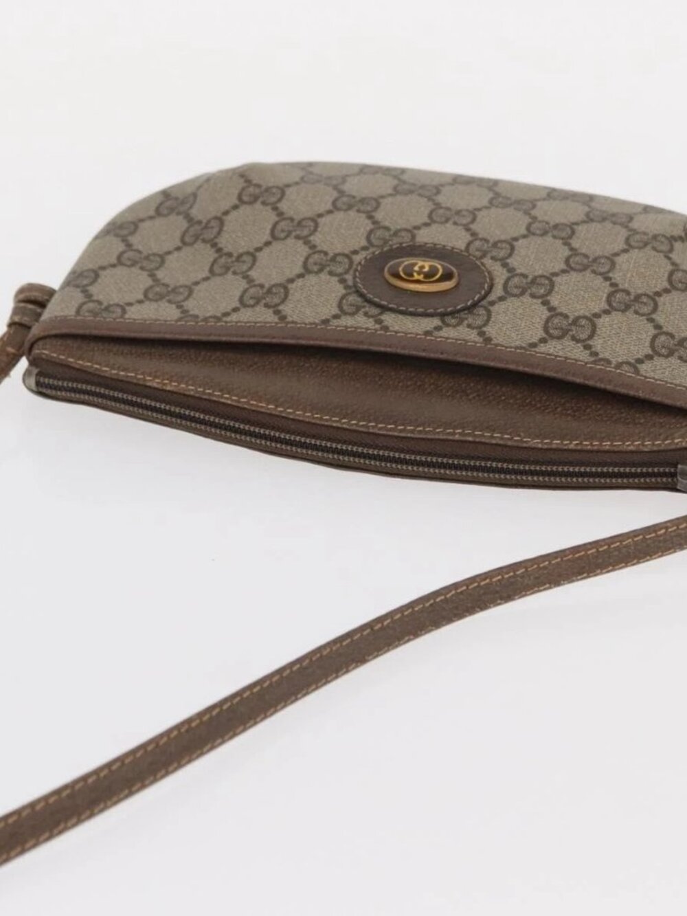 GUCCI GG Supreme Shoulder Bag PVC Beige Gold 904 02 020 Auth ep12554 - Picture 7 of 16